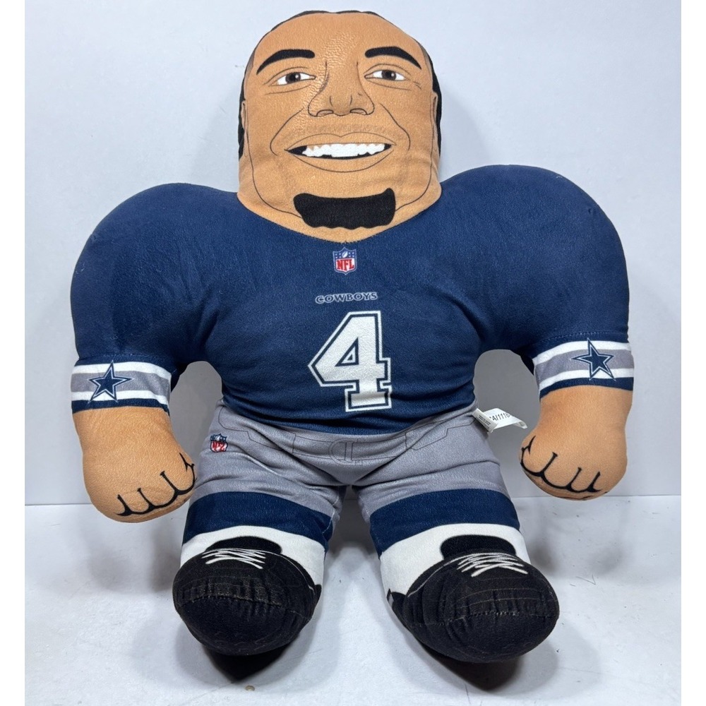 NFL Dallas Cowboys Forever Collectibles 24" Plush Dak Prescott #4 Rare